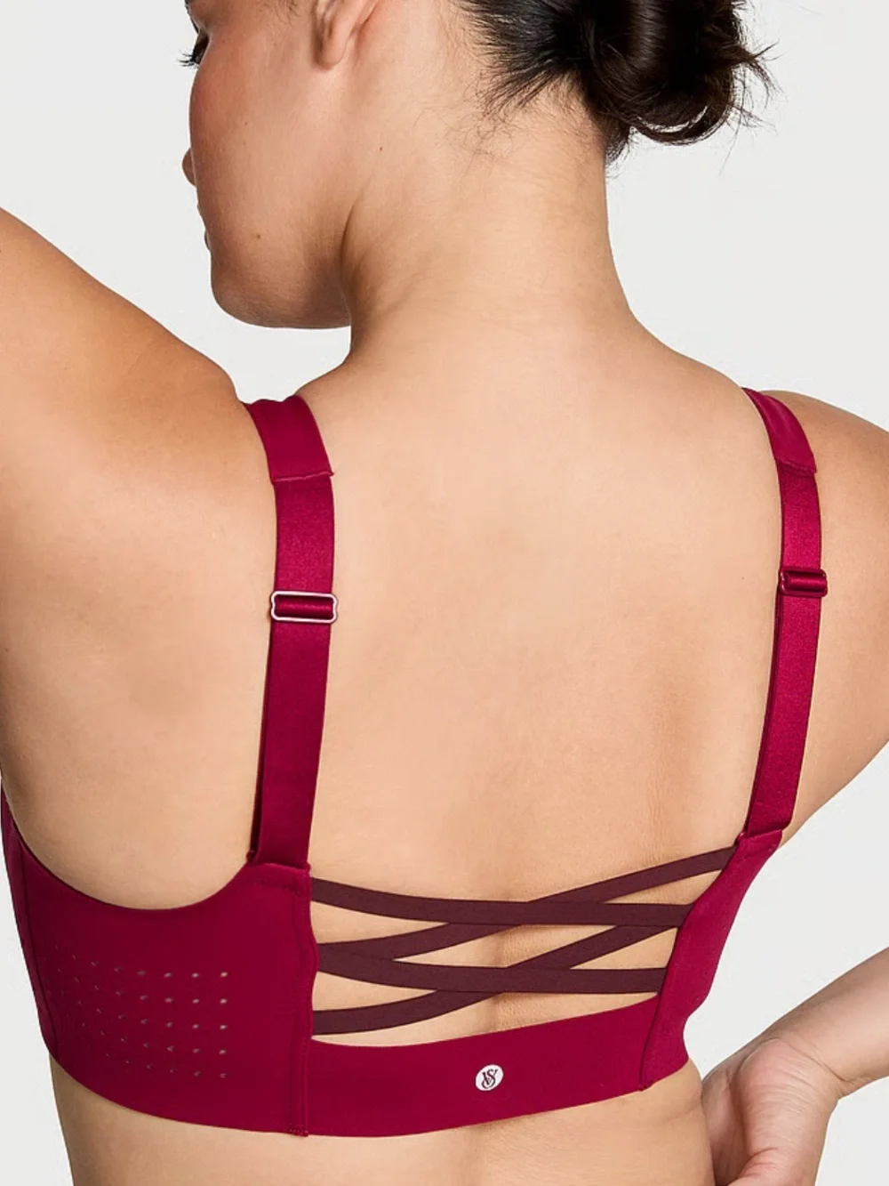 VSX Featherweight Maxi Front-Close Sports Bra Campari Red 36DD
